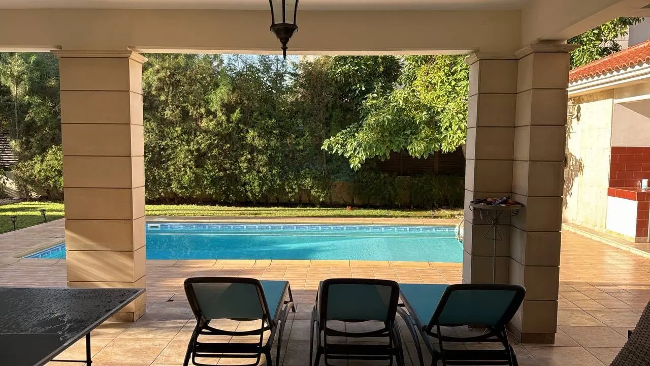 Private pool courtyard and terrace at The Cyprus Villa